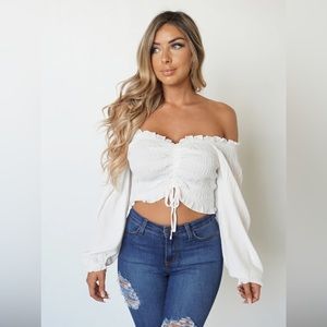 NEW White Boho Top🔥